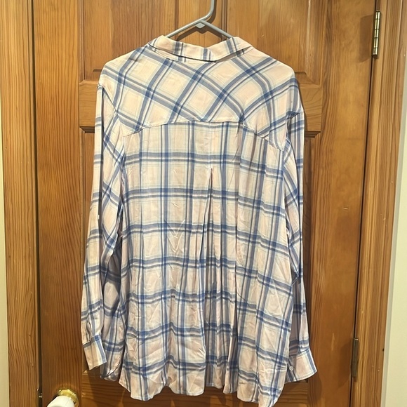 Kenneth Cole Reaction plus size button down roll up sleeve shirt size 3X . - Picture 3 of 6